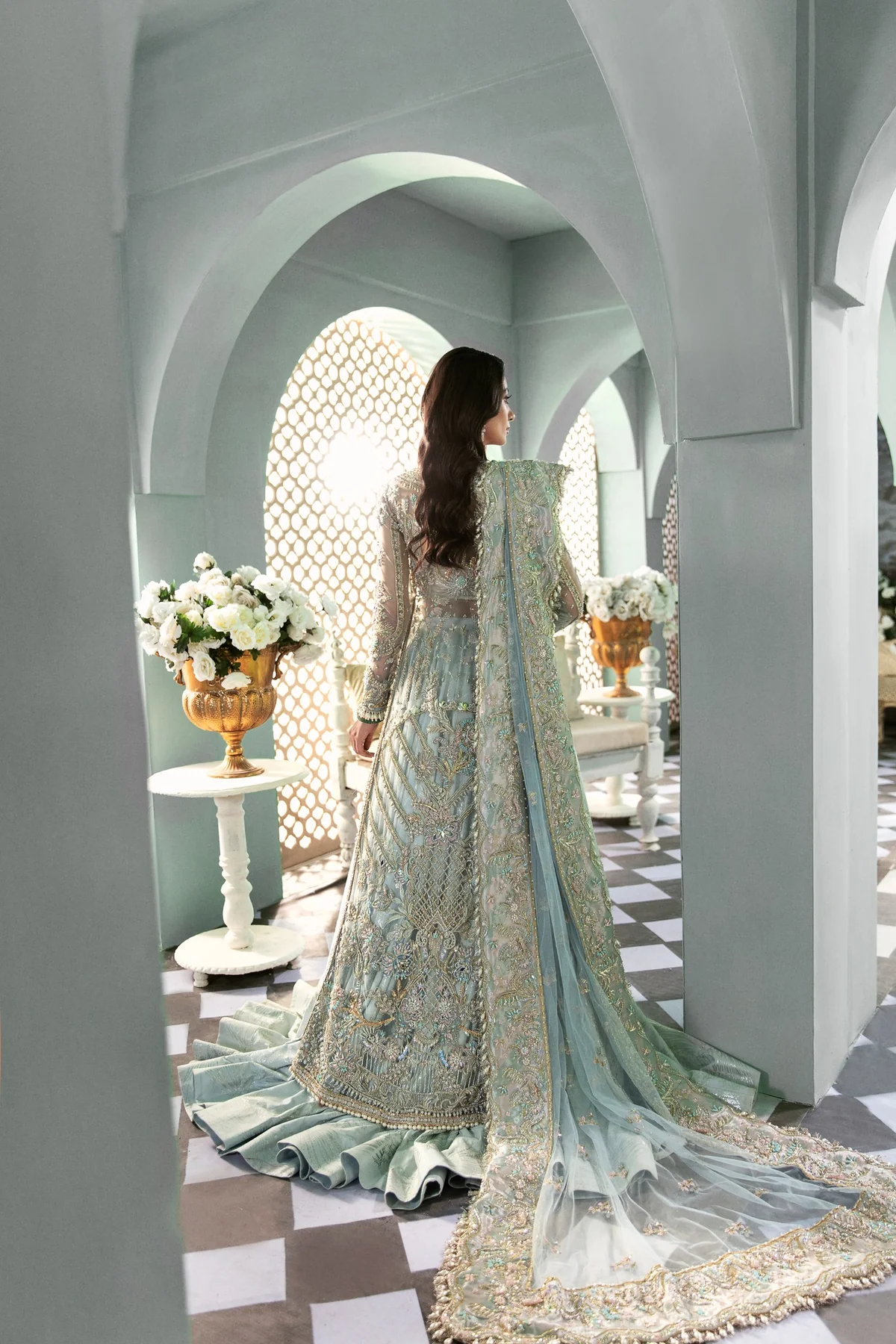 RW-ICE BLUE LEHENGA